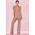 Sexy Suspender Jumpsuit with a Straight Tube with a Straight Backless